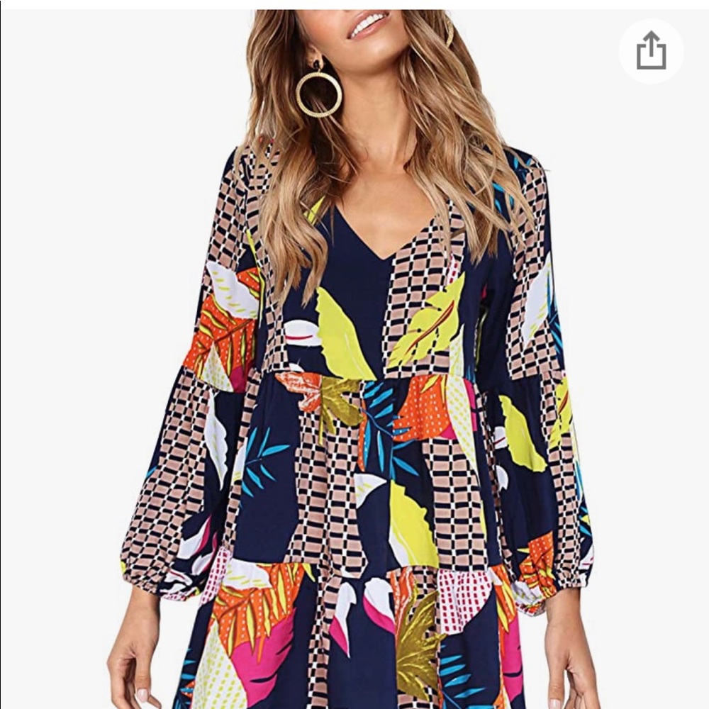 Multi-Colored Mini dress